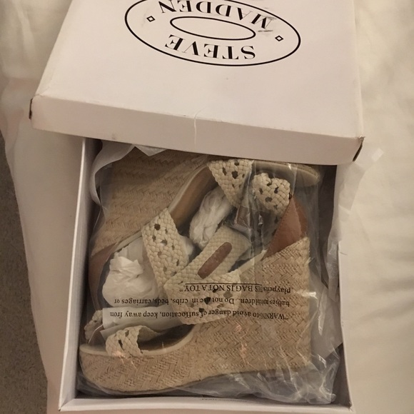 NEW! Steve Madden Magestee Wedge Sandals 7.5 - Picture 2 of 5